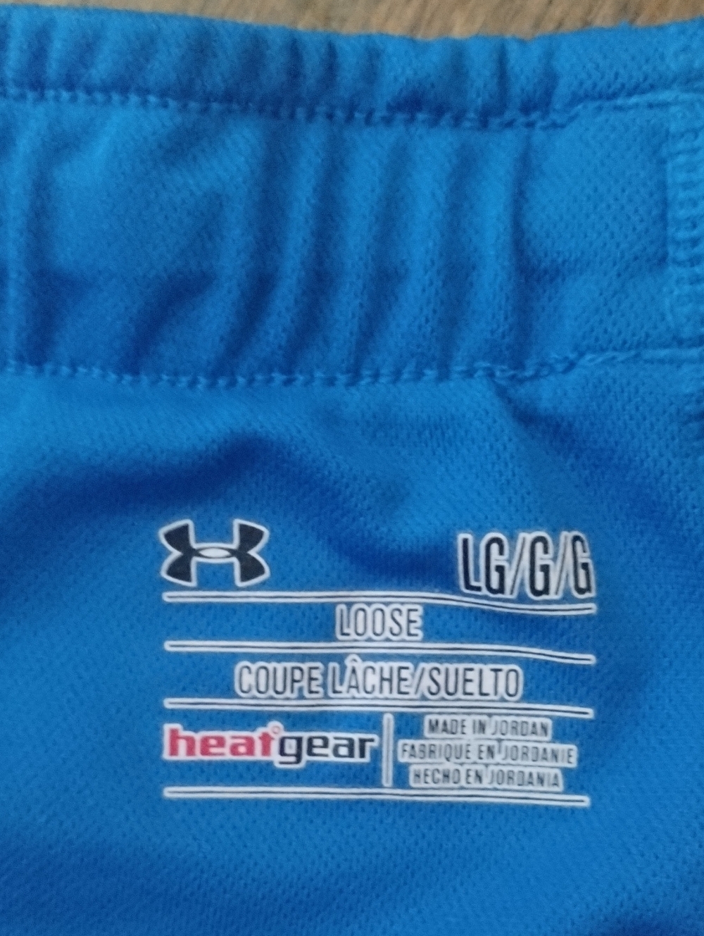 Under Armour Women’s Royal Blue Athletic Shorts with Logo Waistband - Picture 2 of 3